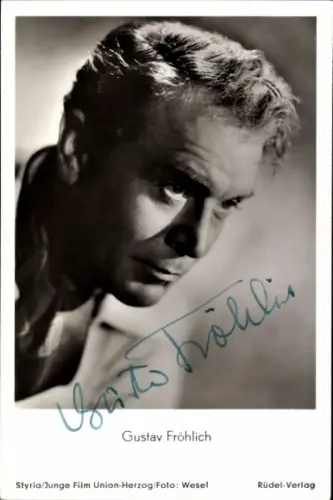 Ak Schauspieler Gustav Fröhlich, Portrait