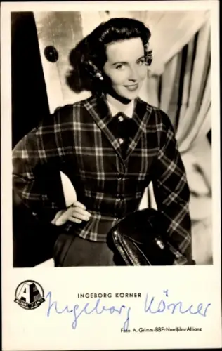 Ak Schauspielerin Ingeborg Körner, Das ideale Brautpaar, Autogramm