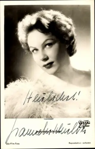 Ak Schauspielerin Jeanette Schultze, Sanatorium total verrückt, Autogramm