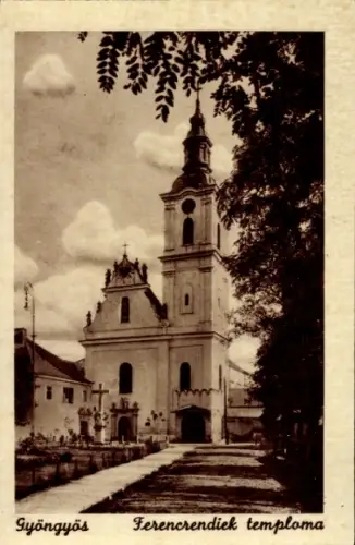 Ak Gyöngyös Ungarn, Kirche, Ferencrendiek temploma