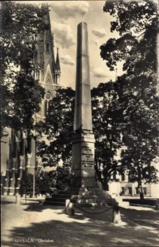 Ak Uppsala Schweden, Obelisken