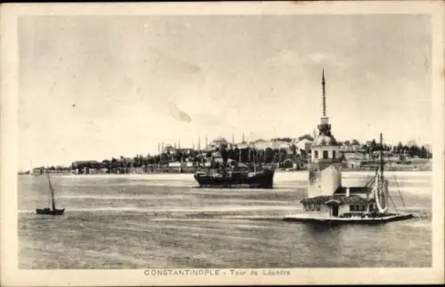 CPA Constantinople Istanbul Turquie, Tour de Léandre
