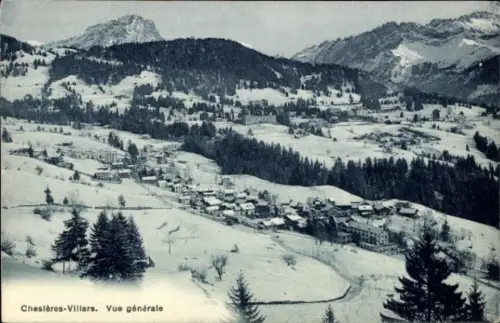 Ak Villars Chesieres Kanton Waadt, Gesamtansicht