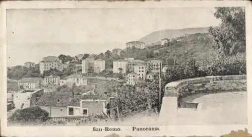 Ak San Remo Ligurien,  Panorama, Landschaft, Gebäude