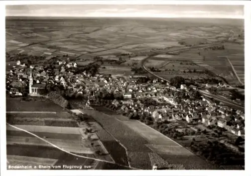 Ak Bodenheim in Rheinhessen, Luftaufnahme