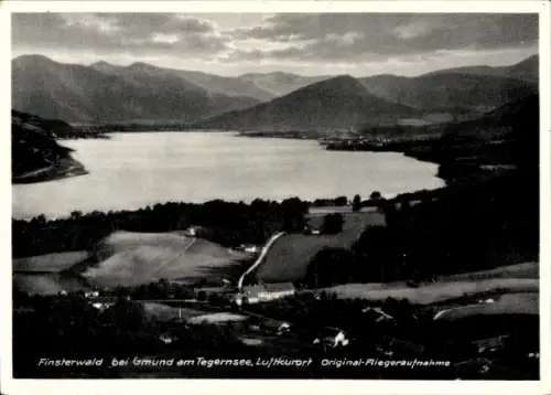 Ak Finsterwald Gmund am Tegernsee Oberbayern, Finsterwald, Tegernsee, Luftkurort, Originalaufnahm