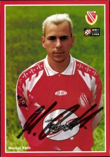 Autogrammkarte Fußballer Marcel Rath, FC Energie Cottbus, Autogramm