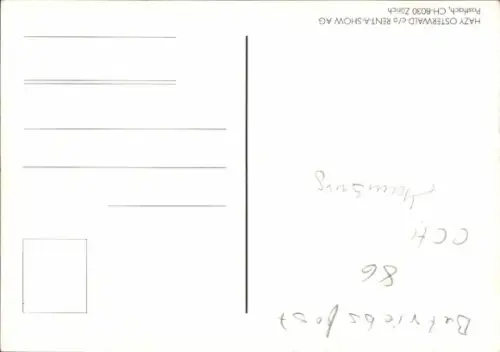 Ak Musiker Hazy Osterwald, Autogramm