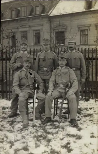 Foto Ak Kuk Armee, Soldaten, Infanterie-Regiment, Gruppenbild