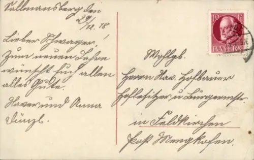 Ak Glückwunsch Neujahr, Kind mit Pilz