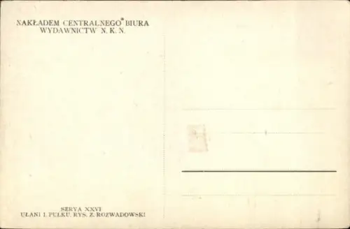 Künstler KP Rozwadowski, Z., Ulani I. Pulku
