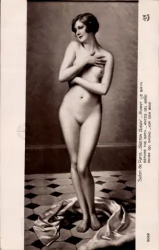 Künstler CPA Guedy, G., Avant le Bain