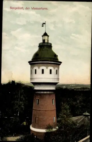 Ak Hamburg Bergedorf, Wasserturm