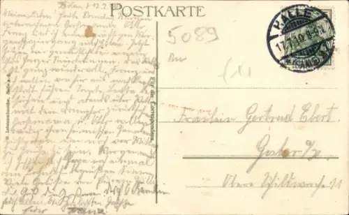 Ak Dölau Halle an der Saale, Heideschlößchen, Terrasse