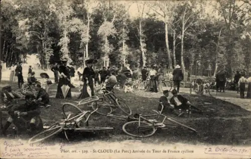 CPA Saint Cloud, Le Parc, Arrivee du Tour de France cycliste
