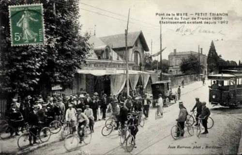 CPA Pont de la Maye, Petit Trianon, Arrivee du Tour de France 1909
