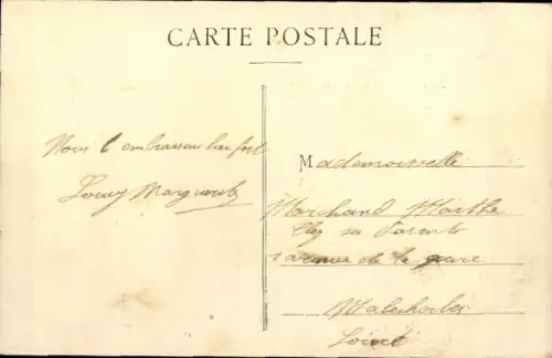 CPA Monoplan Deperdussin, piloté par J. Védrines
