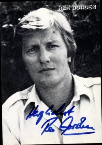 Ak Sänger Rex Gorden, Portrait, Autogramm