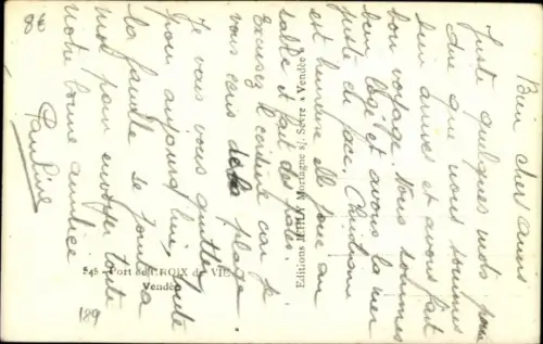 Ak Croix de Vie Vendée, Hafen