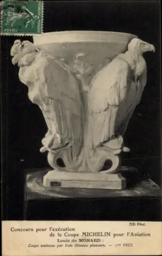 CPA Concours pour l'executuin de la Coupe Michelin pour l'Aviation, Louis de Monard