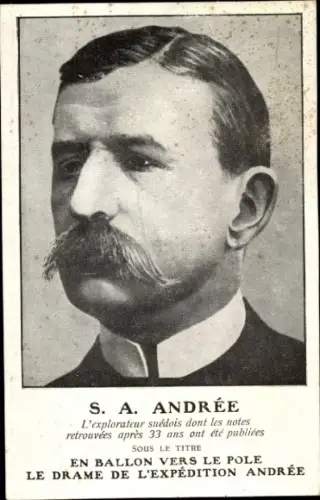 Ak Salomon August Andrée, Ingenieur und Polarforscher