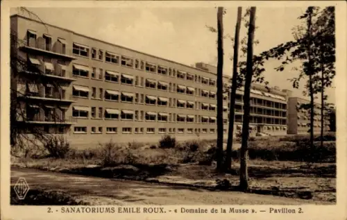 CPA Évreux Eure, Sanatoriums Emile Roux, Domaine de la Musse, Pavillon