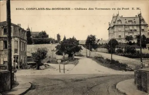Ak Conflans-Sainte-Honorine Yvelines, Château des Terrasses