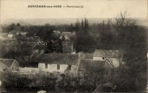 Ak Asnières sur Oise Val d'Oise, Panorama