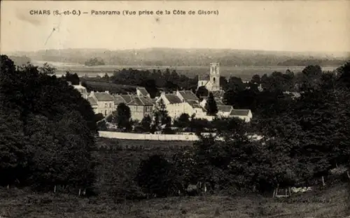 CPA Chars Val d'Oise, Panorama