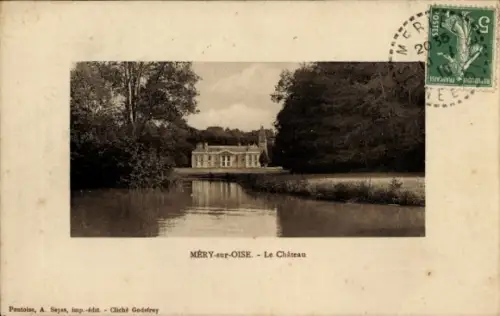Ak Méry sur Oise Val d’Oise, Le Chateau