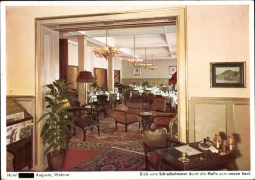 Ak Weimar in Thüringen, Hotel Augusta