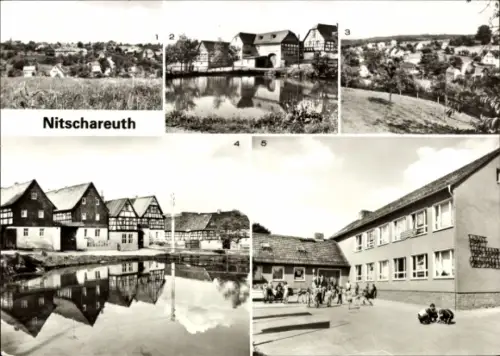 Ak Nitschareuth Langenwetzendorf in Thüringen, Ernst-Thälmann-Oberschule