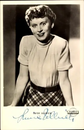 Ak Schauspielerin Luise Ullrich, Portrait, Autogramm