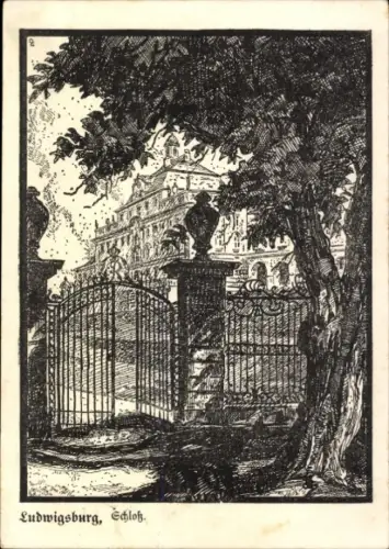 Ak Ludwigsburg in Württemberg, Schloss