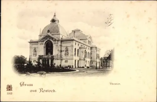 Ak Hansestadt Rostock, Theater