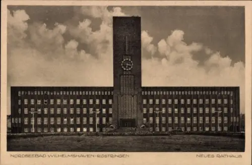 Ak Rüstringen Wilhelmshaven in Niedersachsen, Neues Rathaus