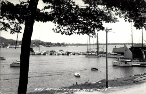 Ak Holland Michigan USA, Bucht von Macatawa