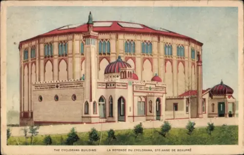 Ak Sainte Anne de Beaupré Québec Kanada, Cyclorama-Gebäude, La Rotonde,  Architektur, 