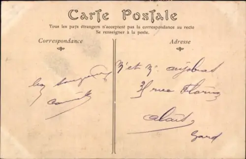 Ak Monaco, Ansicht von  Hafen, Festung, Küste, Poststempel
