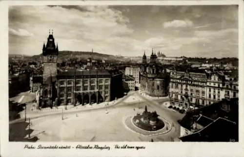 Ak Praha Prag Tschechien, Altstädter Ringplatz,  Gebäude, Stadtansicht, 