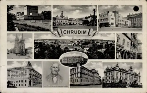 Ak Chrudim Region Pardubice, Stadtansichten