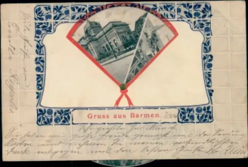 Mechanische Ak Barmen Wuppertal, Teilansichten, Drehscheibe