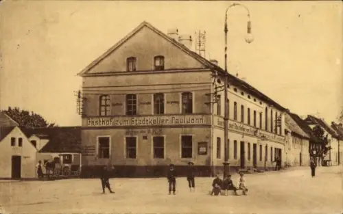 Ak Weißenberg in Sachsen, Gasthof zum Stadtkeller, Inh. Paul John, Kinder