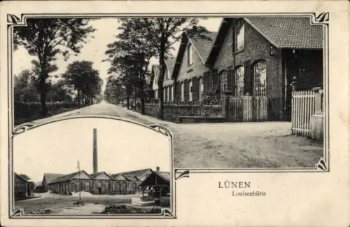 Ak Lünen in Westfalen, Louisenhütte, Straßenpartie