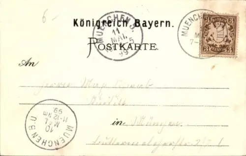 Litho Bogenhausen München, Gasthaus Betz, Garten, Hähnchengrill