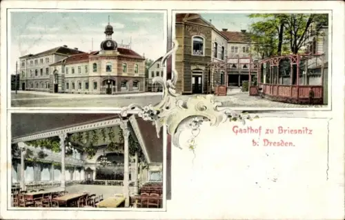 Ak Dresden Cotta Briesnitz, Gasthof, Innenansicht