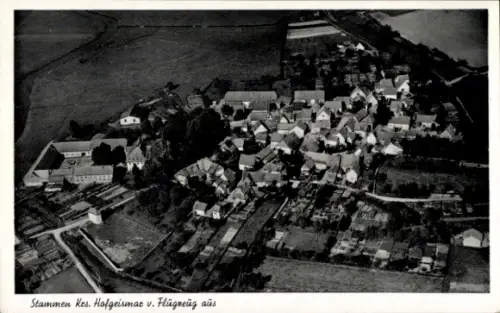 Ak Stammen Trendelburg in Hessen, Fliegeraufnahme