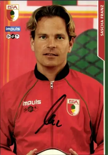 Autogrammkarte Co Trainer Sascha Franz, FC Augsburg, Autogramm