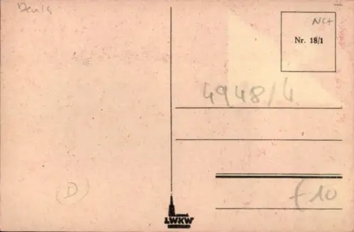 Ak Gruß vom Krampus, Rute