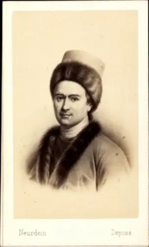 Carte de Visite Dichter Jean-Jacques Rousseau